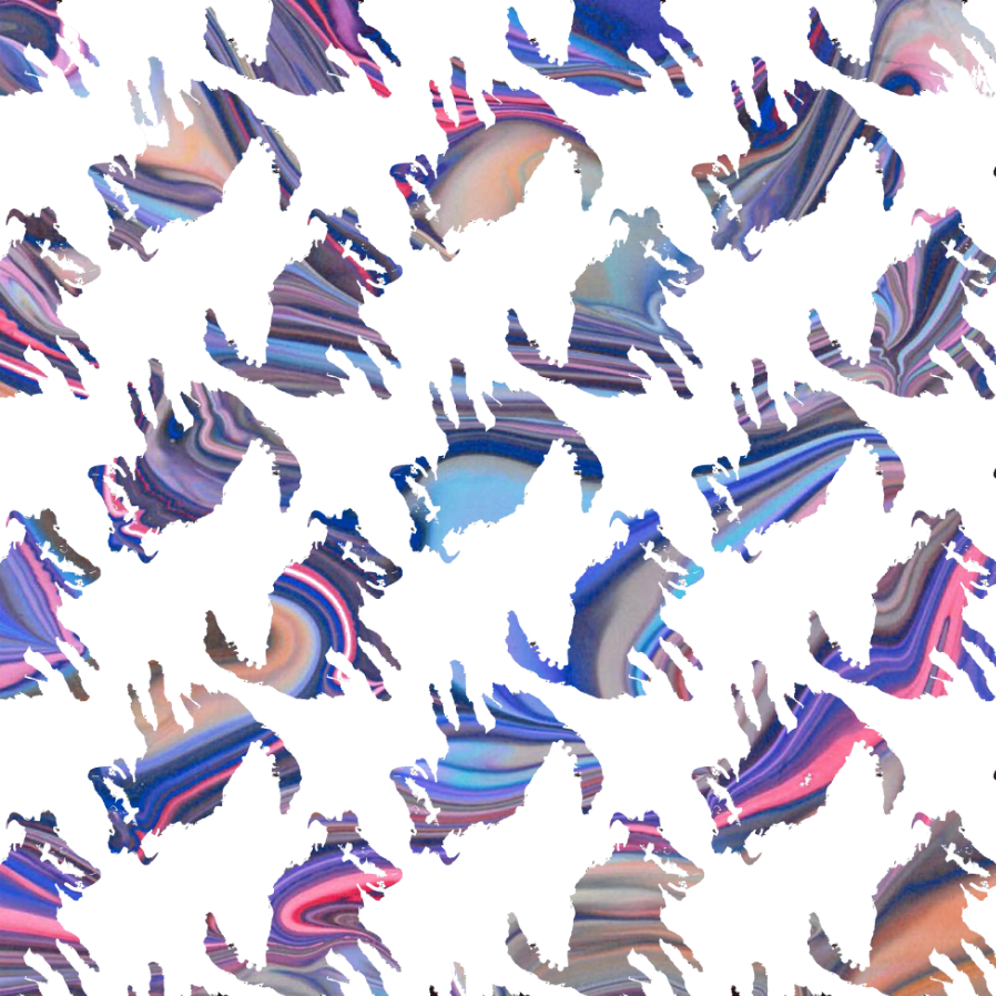 marbled dog pattern